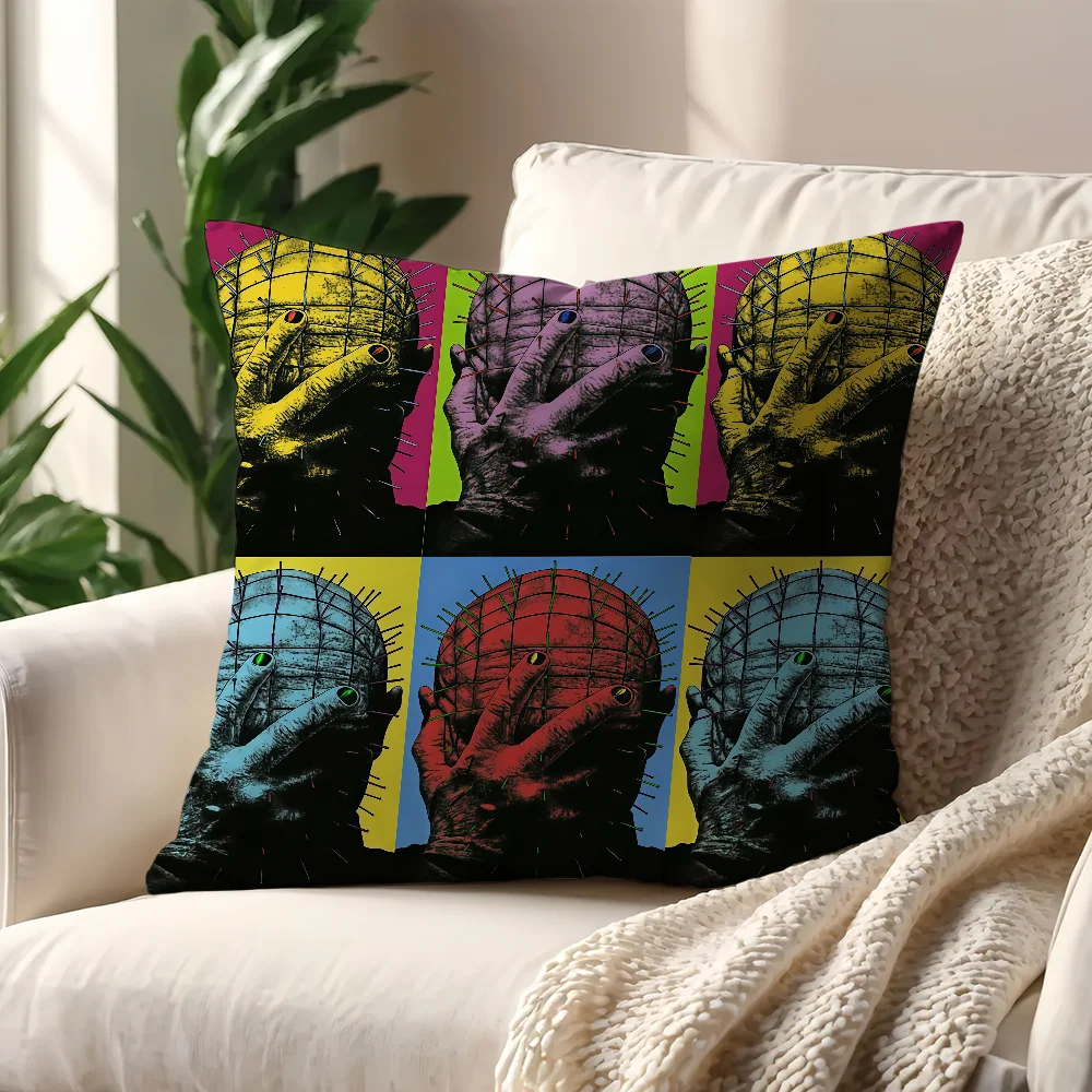 H-Hellraiser Horror b cushion cover Decoration Room Shop Car Best Home Office Coffee Pillow Sofa Printing Nordic Simplicity Hit