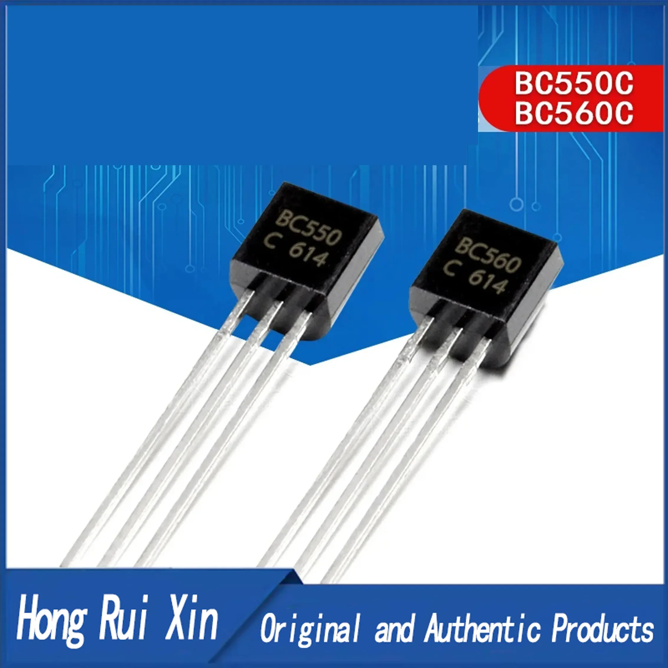 10PCS BC550C + BC560C jeweils 50 stücke BC550 BC560 TO92 Transistor DIP-3 45V 0,1 A TO-92 Neue Original