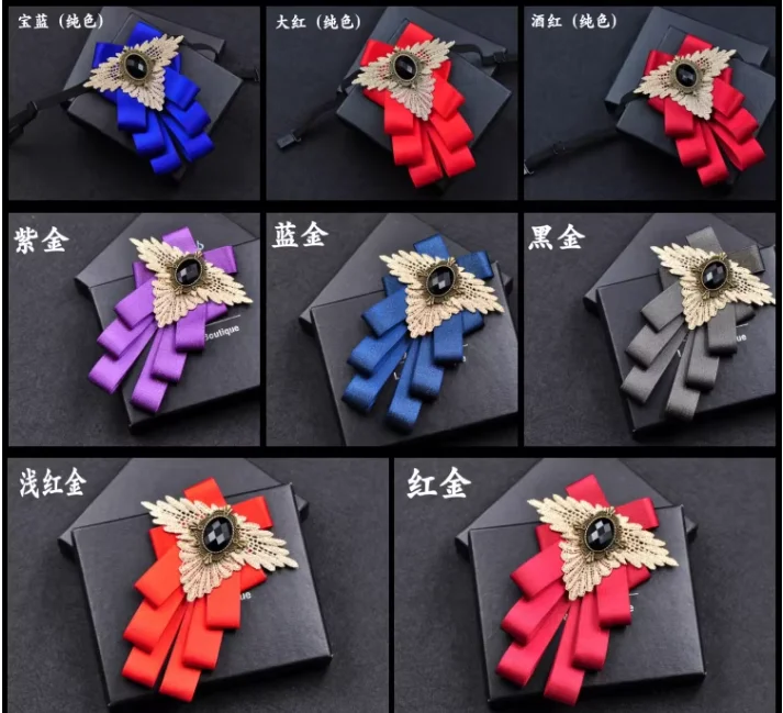 

Мужская деловая одежда и аксессуары, ретро-британский галстук-бабочка в полоску для мужчин