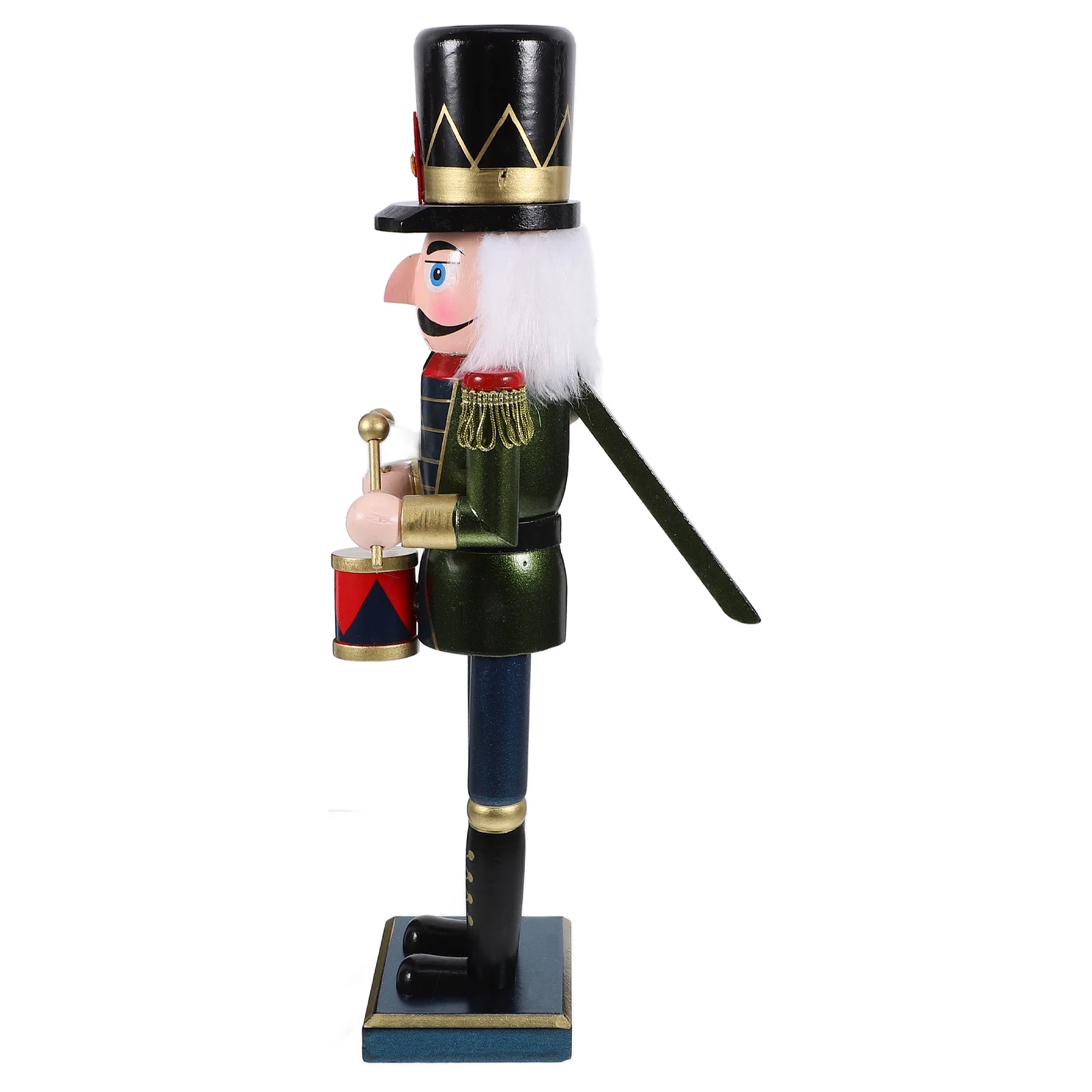 

Cute Wooden Nutcracker Soldier Statue Christmas Decoration for Home Hotel Restaurant Coffee Shop Desktop Xmas Party Favor