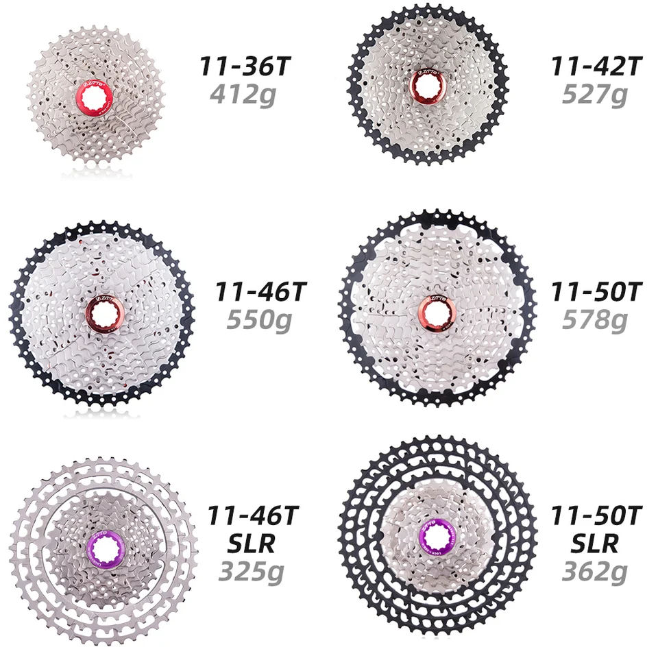 ZTTO MTB 1x 10 Speed 11-50T Groupset 11/46T Wide Range Cassette 11