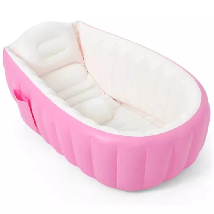 Inflatable baby bath, foot pump children's bath, baby shower, sink