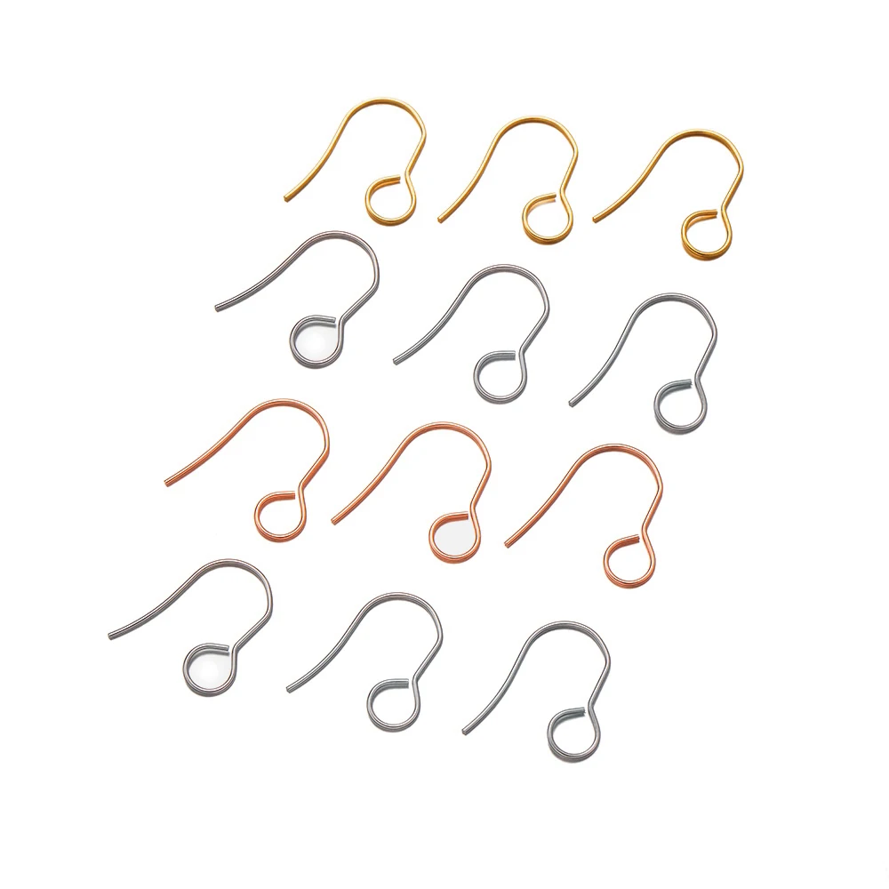

50pcs Stainless Steel French Earrings Clasps Hooks For DIY Earwire Dangle Jewelry Making Supplies Accessories Findings Crafts