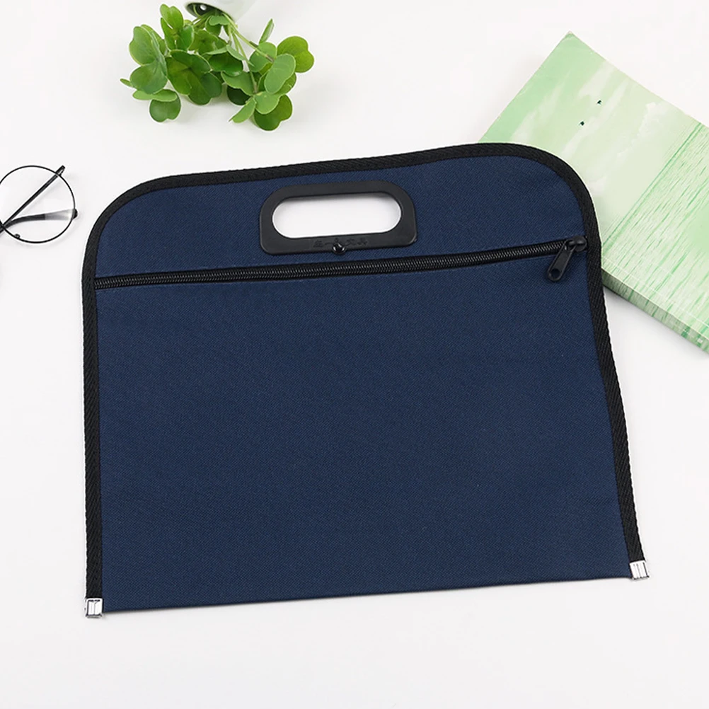 

5 Pcs Waterproof File Package Documents Bag Zipper Bags Folder with Oxford Portable Zippered Cloth Student Storage