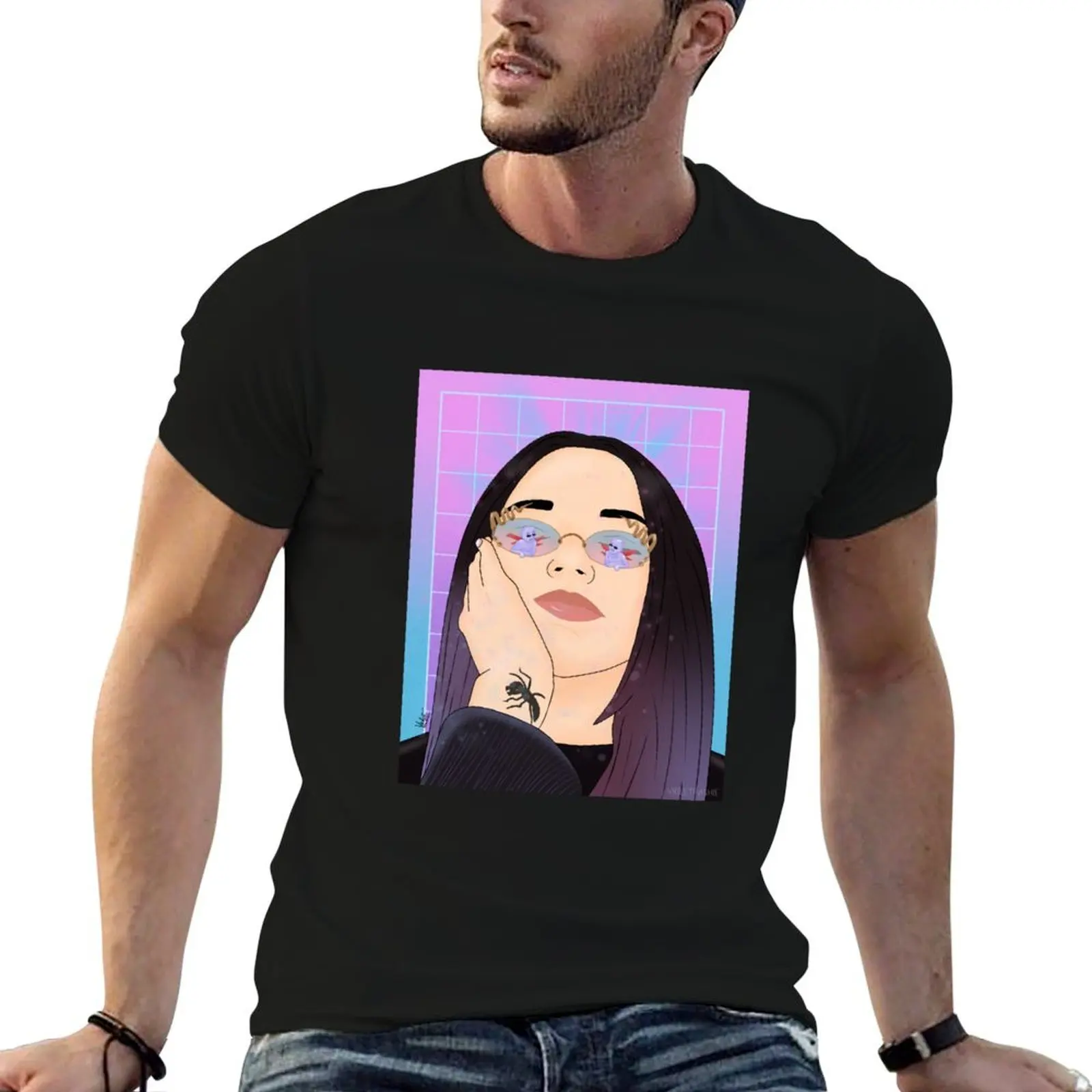 Rizha demons T-Shirt anime figures fashion shirts men clothing