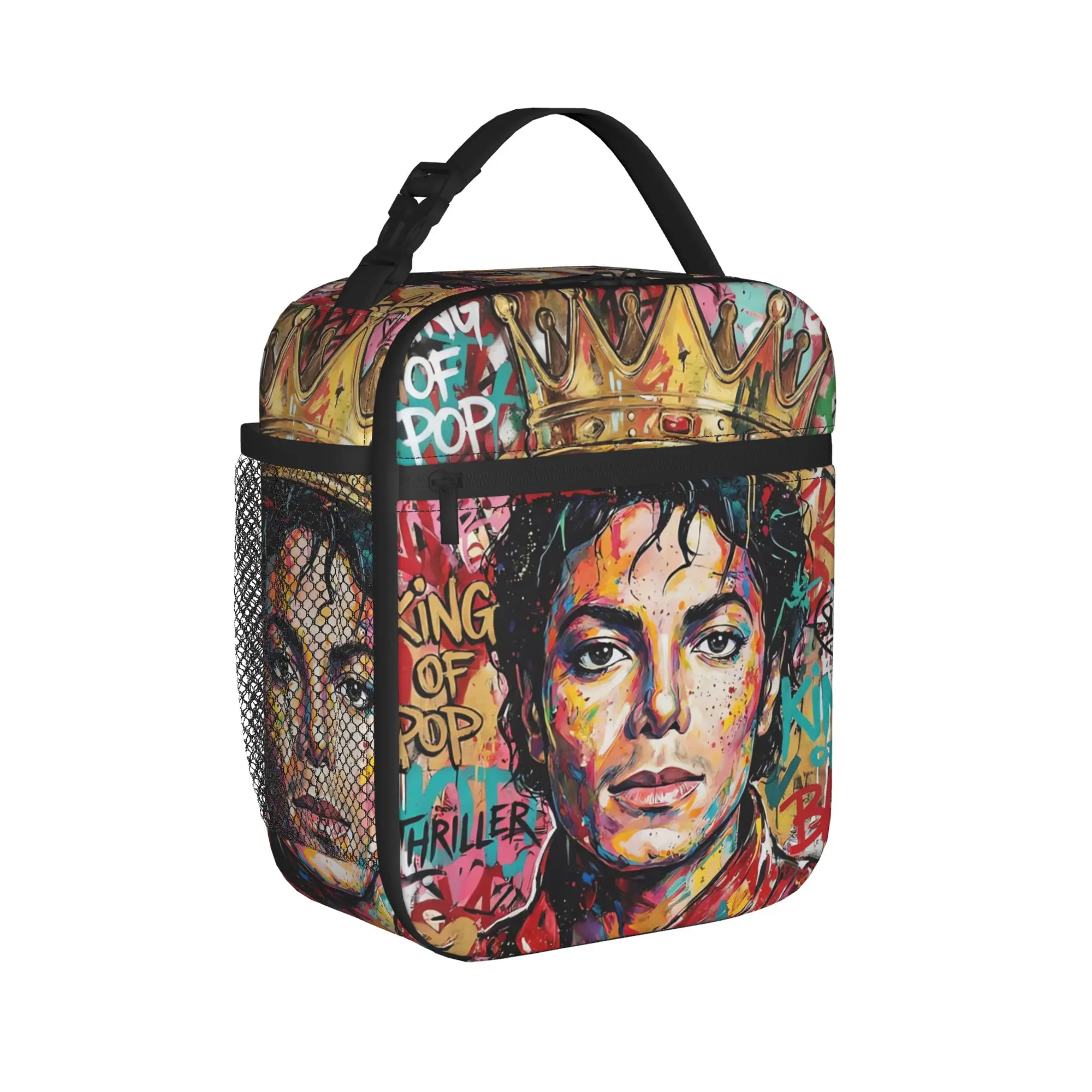 Michael Jacksons Musical Movie 2026 Lunch Bag For Adult  Print Lunch Box Fun Office Cooler Bag Portable Waterproof Tote Food Bag