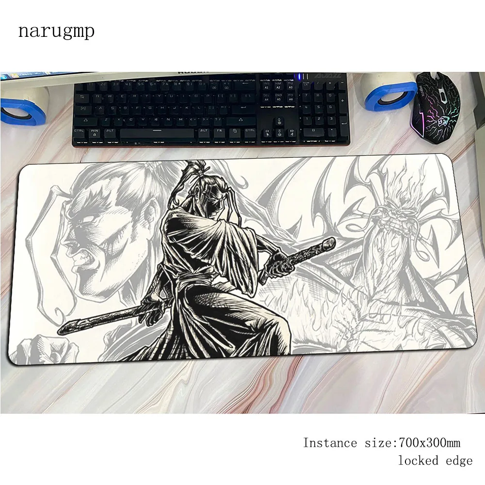 Bushido Samurai padmouse cheapest gaming mousepad game 700x300mm mouse pad gamer computer desk big mat notbook mousemat pc