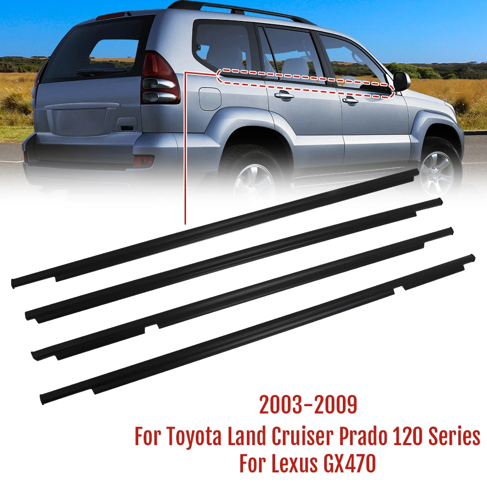 

For Toyota Land Cruiser Prado 120 Series LEXUS GX470 2003 - 2009 Car Weatherstrips Window Glass Sealing Strip Waterproof Sealant