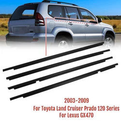 For Toyota Land Cruiser Prado 120 Series LEXUS GX470 2003 - 2009 Car Weatherstrips Window Glass Sealing Strip Waterproof Sealant