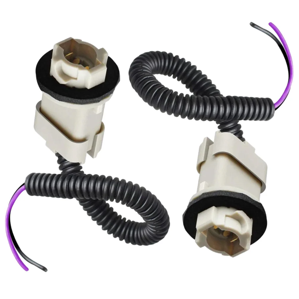 

2pcs For Ford F Super Duty Lincoln Mark Mercury Mountaineer License Plate Light Socket Wiring Harness 1U2Z14S411BDB F57Z13234AA