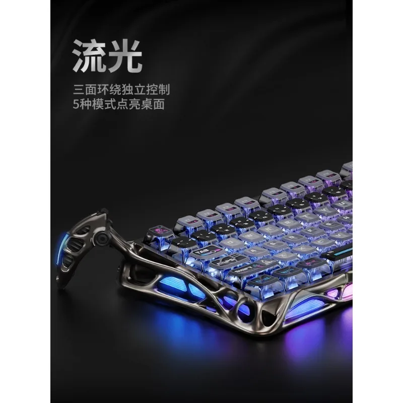 Gravity Planet Breaking 75K1Pro Mechanical Keyboard and Mouse Set 79 keys for wireless gaming e-sports, Xingxuan Axis