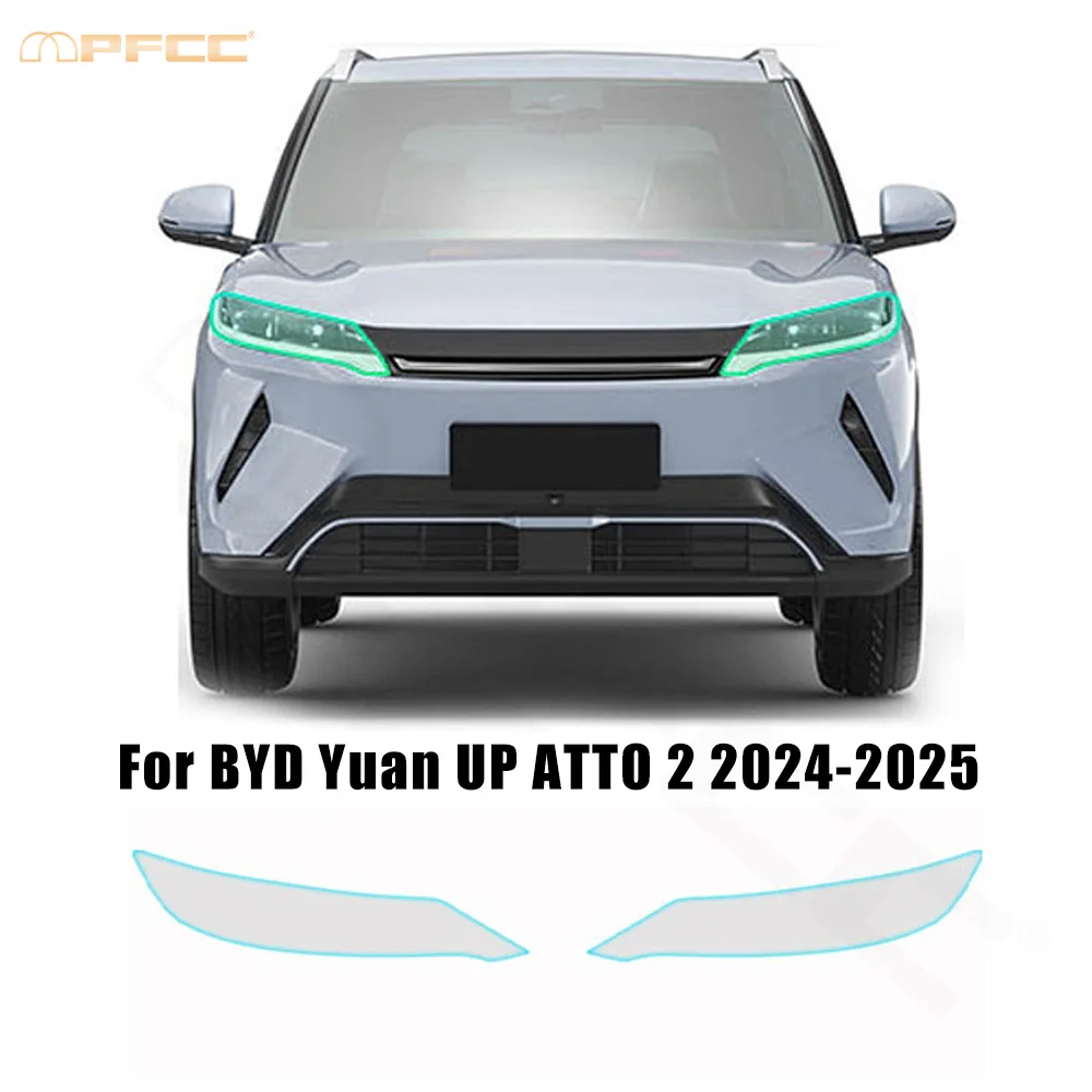 

For BYD YUAN UP ATTO 2 2024-2025 Headlight Rearview B C Pillars TPU Paint Protection Film Pre-cut PPF Bra Anti-scratch Clear Kit