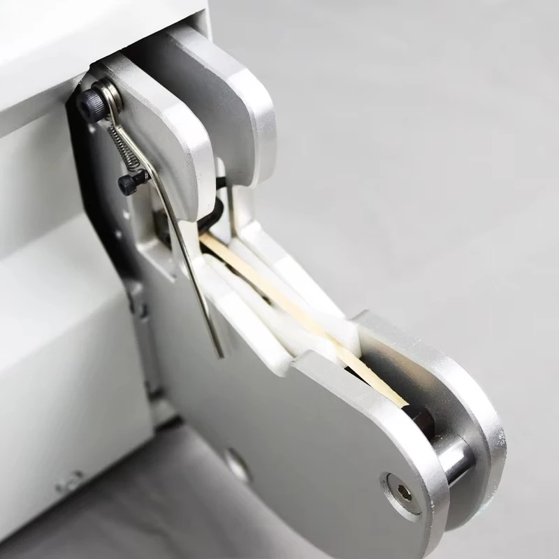 Semi-automatic cable ties and lollipop wrappers for bread bags and metal kink food applications