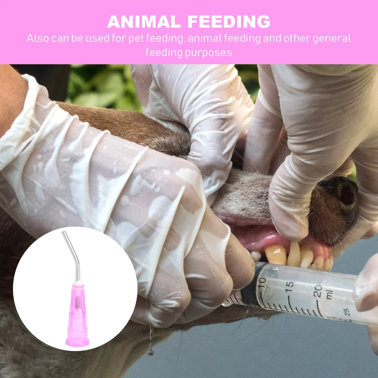 

100pcs Dental Needle Tips 1.2Mm Pink Disposable Bent Tip For Teeth Cleaning Oral Surgery Lightweight Tool Oral Care