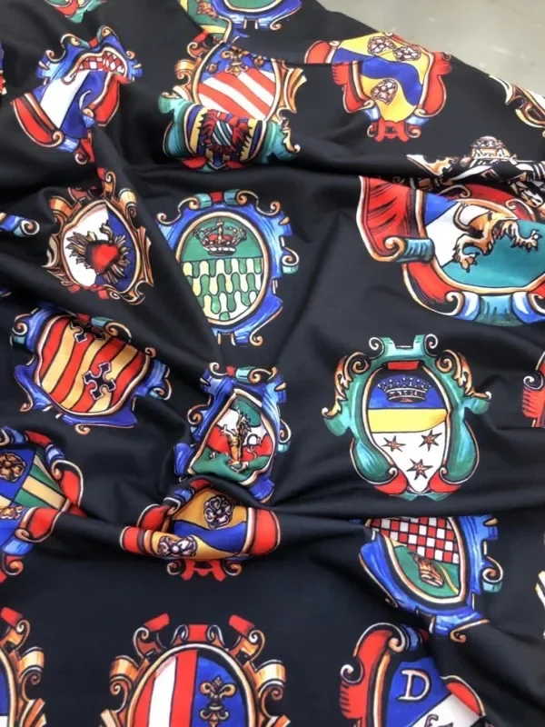 2024 Fashion Printing Baroque Brand T-shirt Men Summer Clothing Luxury Royal Style Short Sleeve Mens Casual Clothes Hip Hop Tops