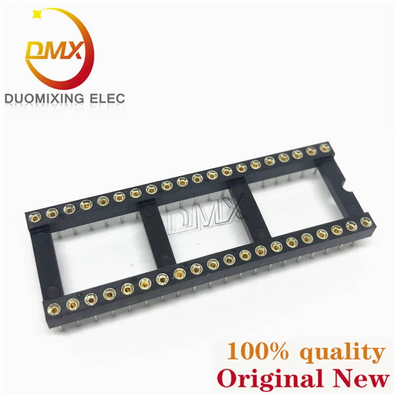 10 Stks/partij Vergulde Ronde Gat Ic Zitting 8P 14P 16P 20P 24P 28P 32P 40Pin Chiphouder Microcontroller Houder