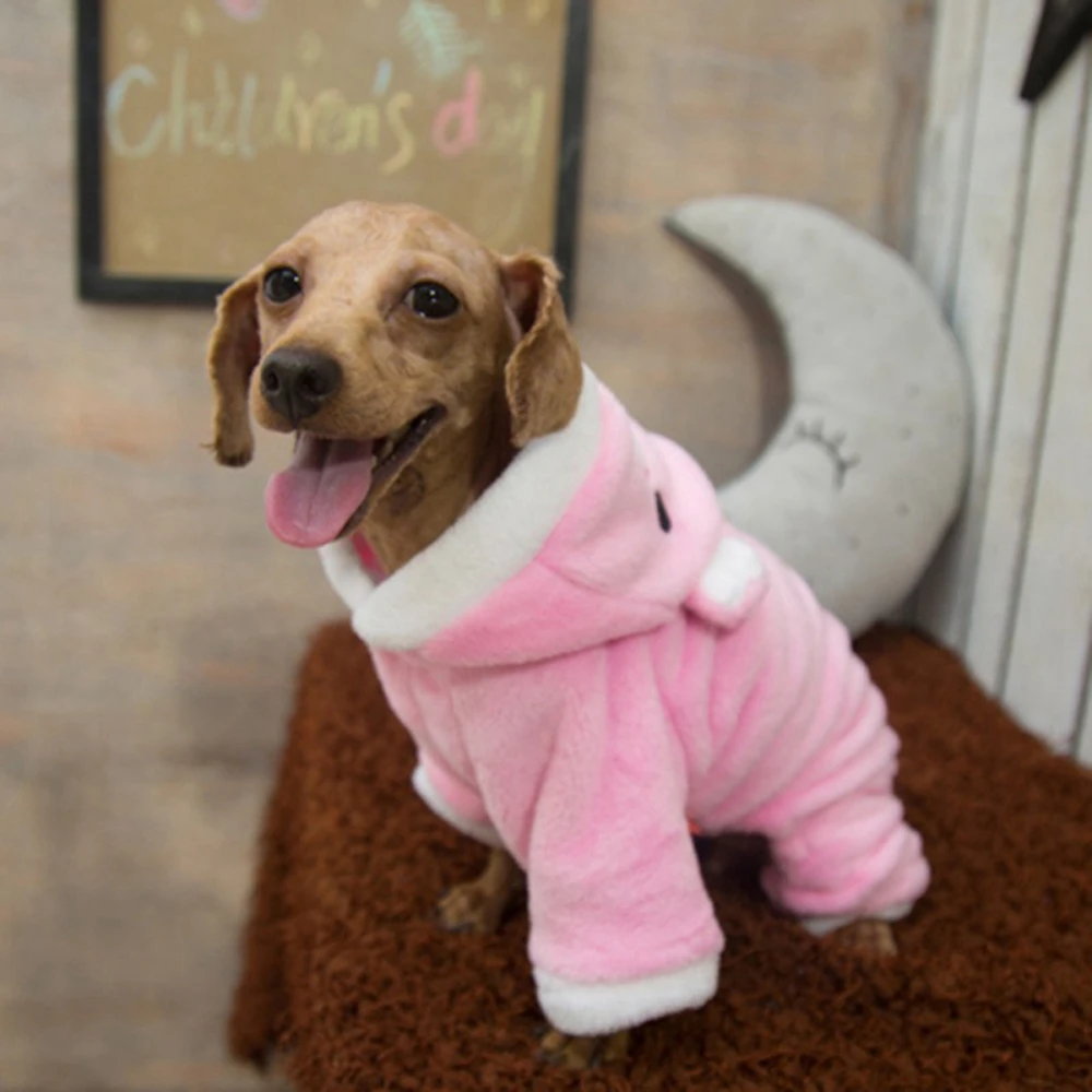 Vestiti per cani caldi invernali Costume Cosplay di maiale rosa Pet Dog Cat cappotti felpe con cappuccio tuta da quattro piedi autunno caricato Pet