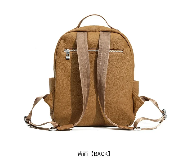 2027 New Fashion Genuine Leather Women Backpacks Luxury Brand Female Real Natural Leather Ladies Girl Student Casual Backpack