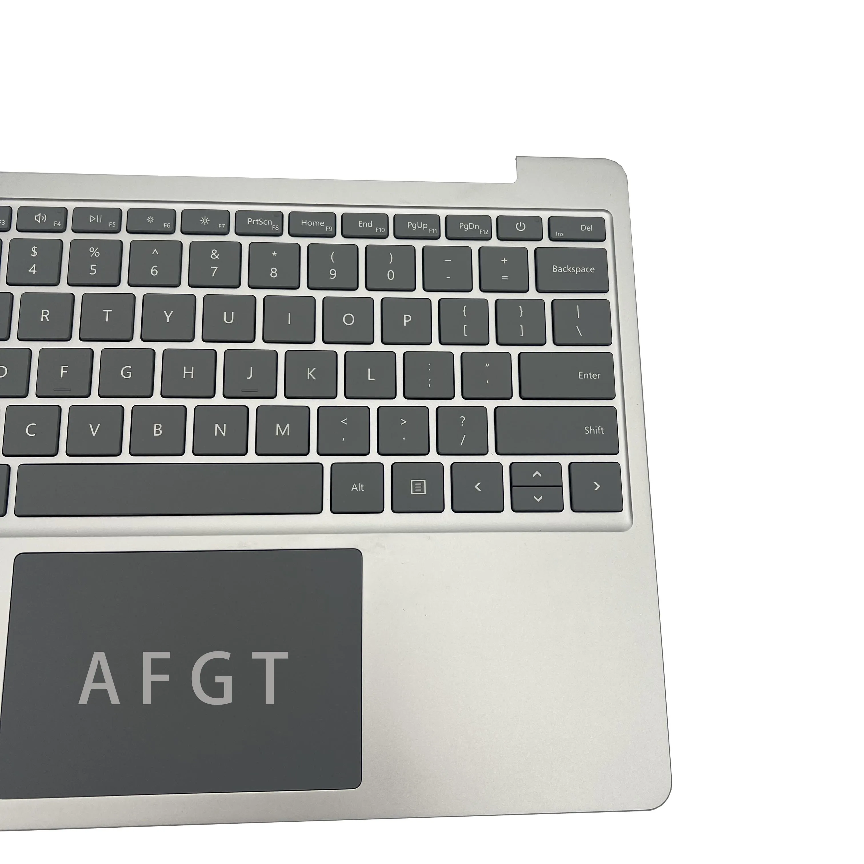 Clavier d'origine pour ordinateur portable Microsoft Surface, remplacement des claviers, bouton de déverrouillage avec empreinte digitale, argent 2/3 1943, GO1/2013