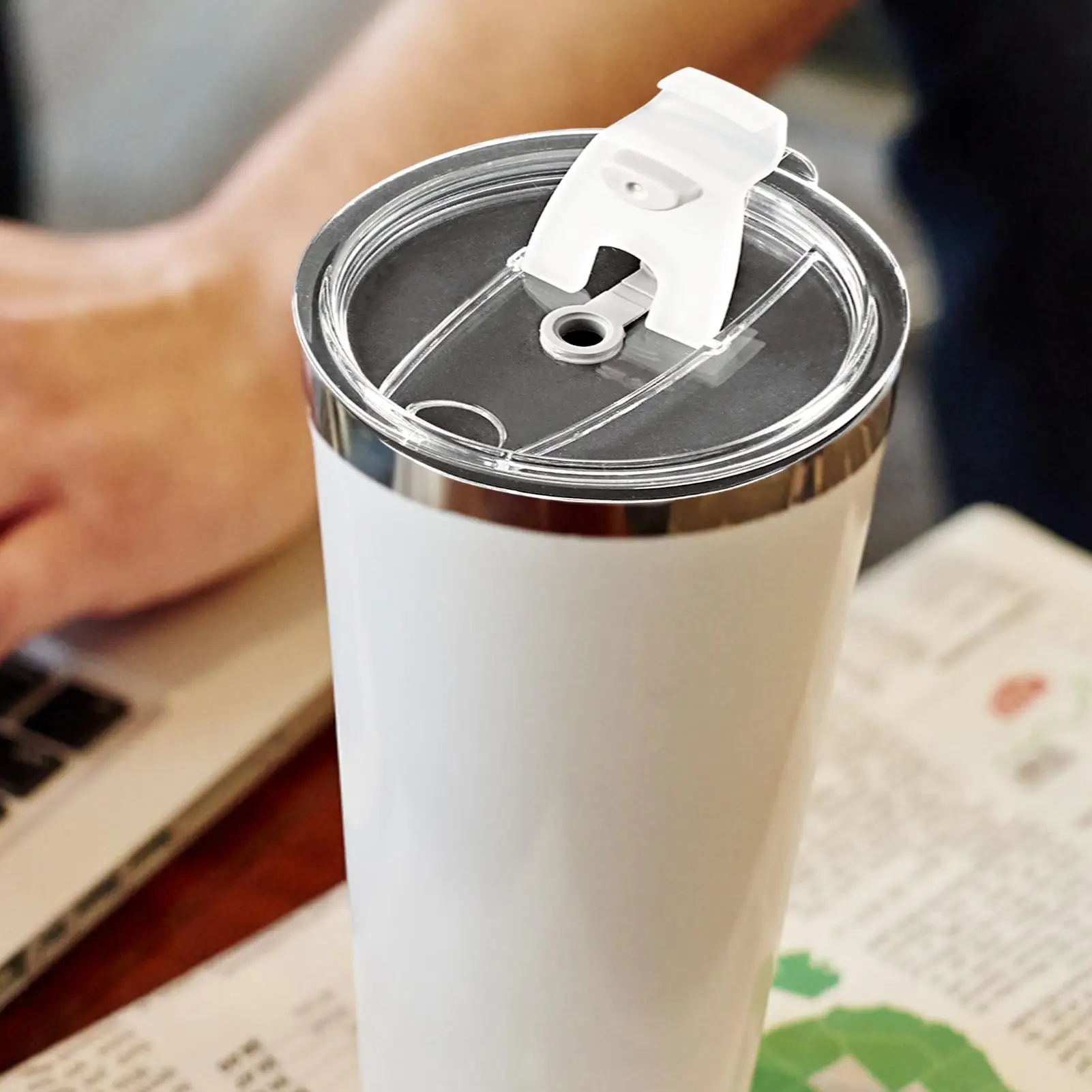 16oz/20oz/30oz Tumbler Lid Leakproof Tumbler Accessories Easy To Use And Clean Plastic Lids Replacement Lids For Tumblers