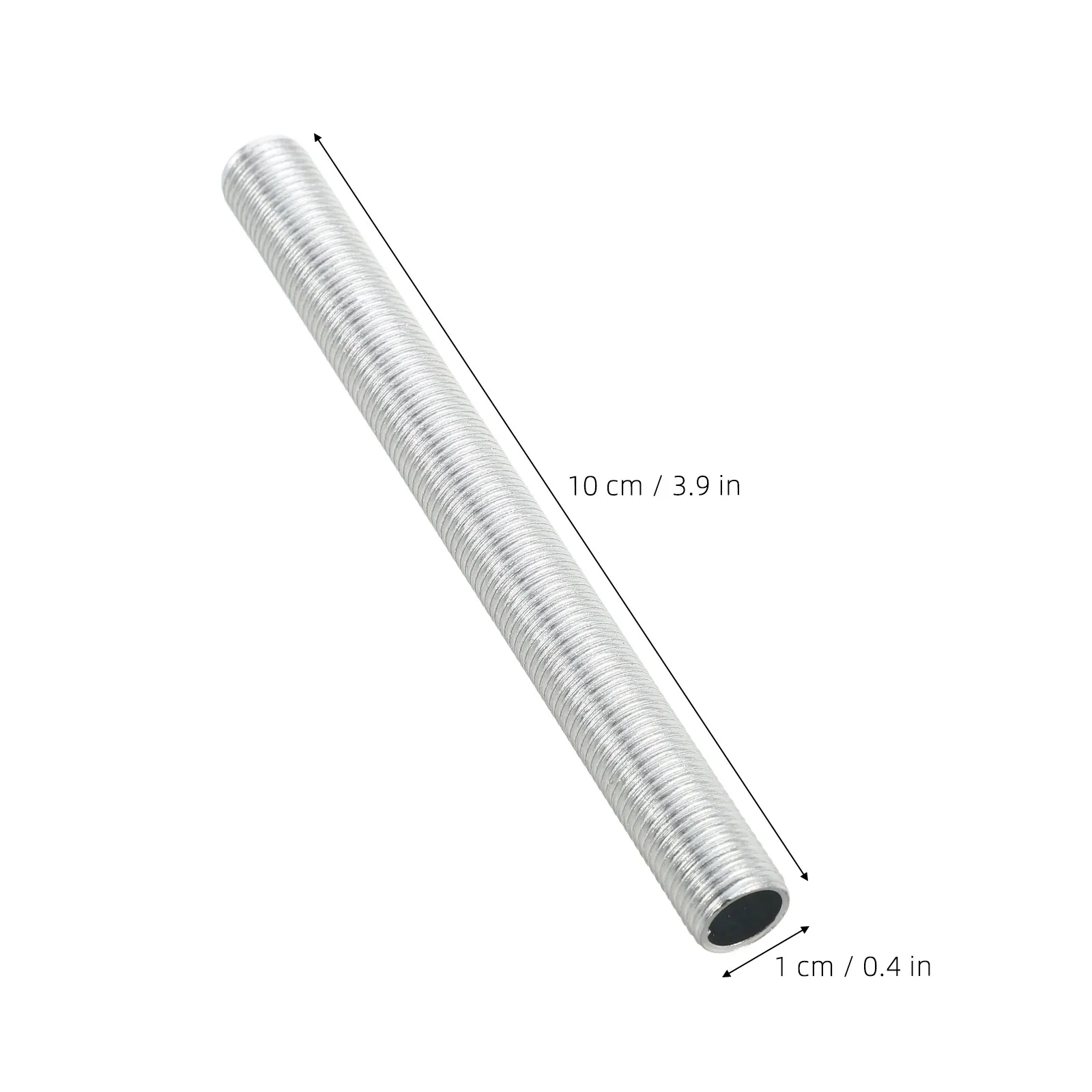 10Pcs M10 Threaded Lamp Rod Hollow Iron Extension Pipe Pendant Light Stem Fixture Repair Parts Wall Sconce Connection Rod