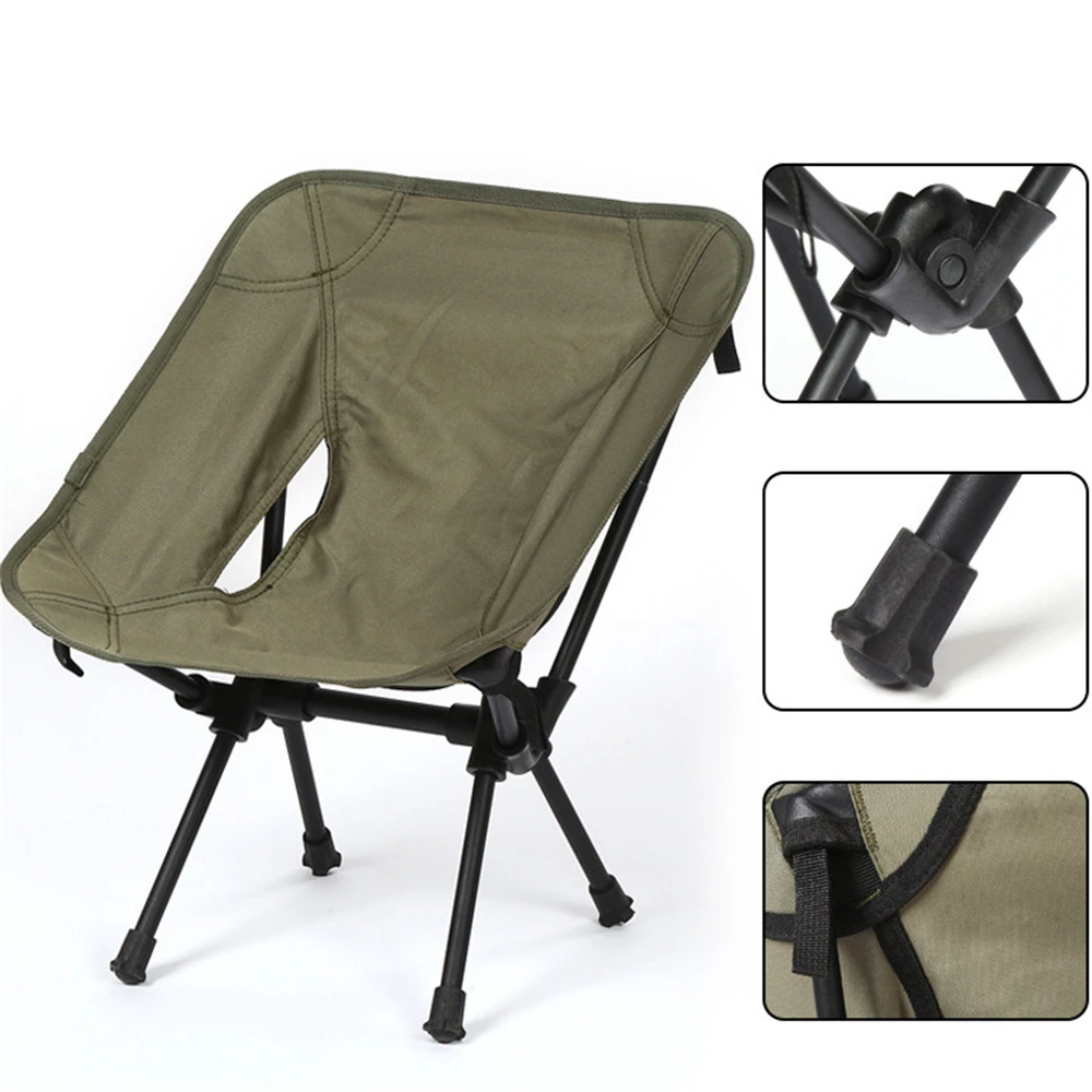 Portable Folding Moon Chair Outdoor Camping Chairs Beach Fishing Chair Detachable Ultralight Travel Hiking Picnic Seat Tools