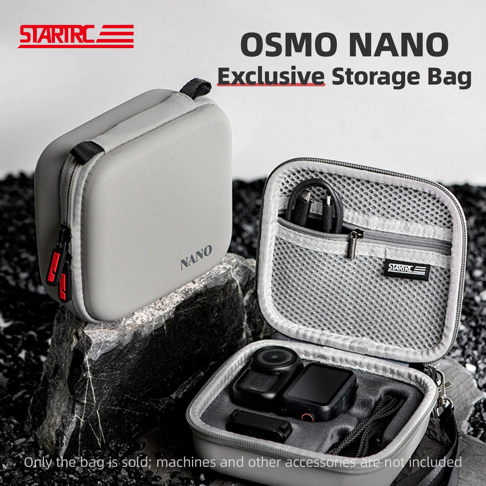 STARTRC Mini Storage Bag Travel Carrying Case for DJI Osmo Nano Camera Accessories Standard Hard Shell Box Shockproof