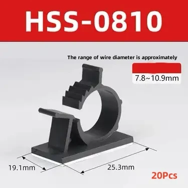 Adjustable Cable Tie Mounts Fixing Cable Clips Self-Adhesive Cable Holder Wire Organizer Cable Tie Mounting Base Cable Clamp