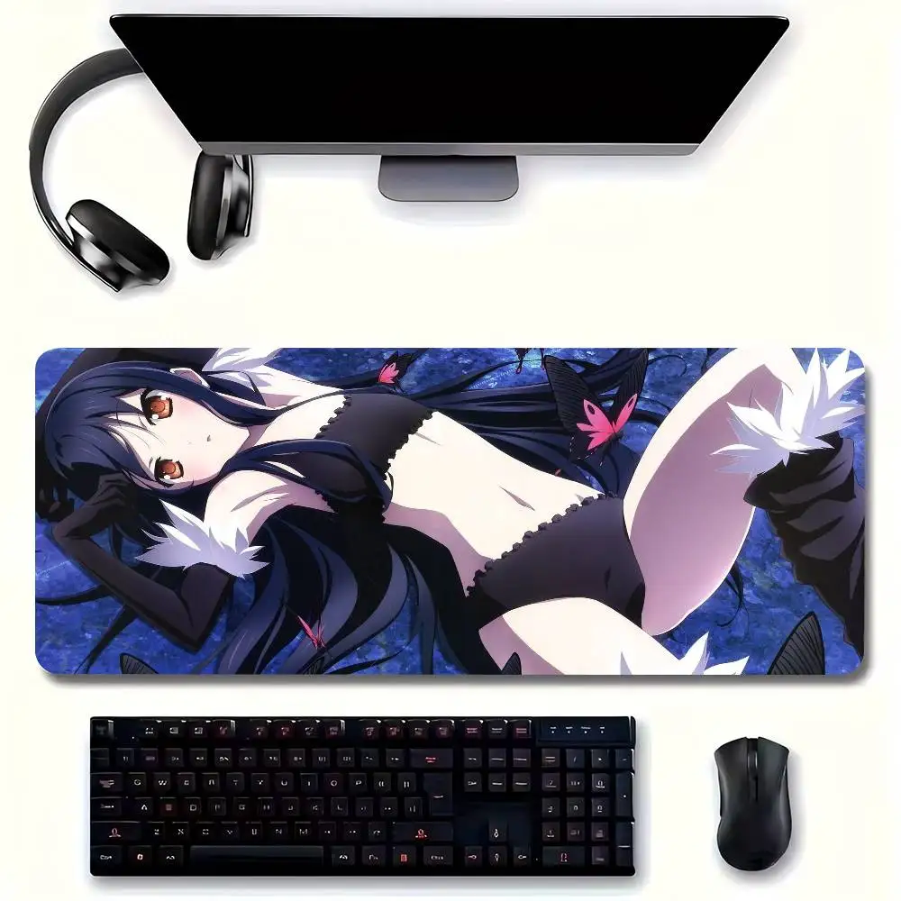 Kuroyuki Hime Accel World Anime Mousepad Non-slip Suitable For Office Computers Laptops E-sports Game Desk Mats XXL Keyboard