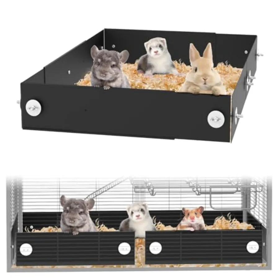 

Комплект защитных барьеров от разбрызгивания для клеток Ferret Nation и Critter Nation, нержавеющий алюминиевый защитный экран от мочи для хорьков