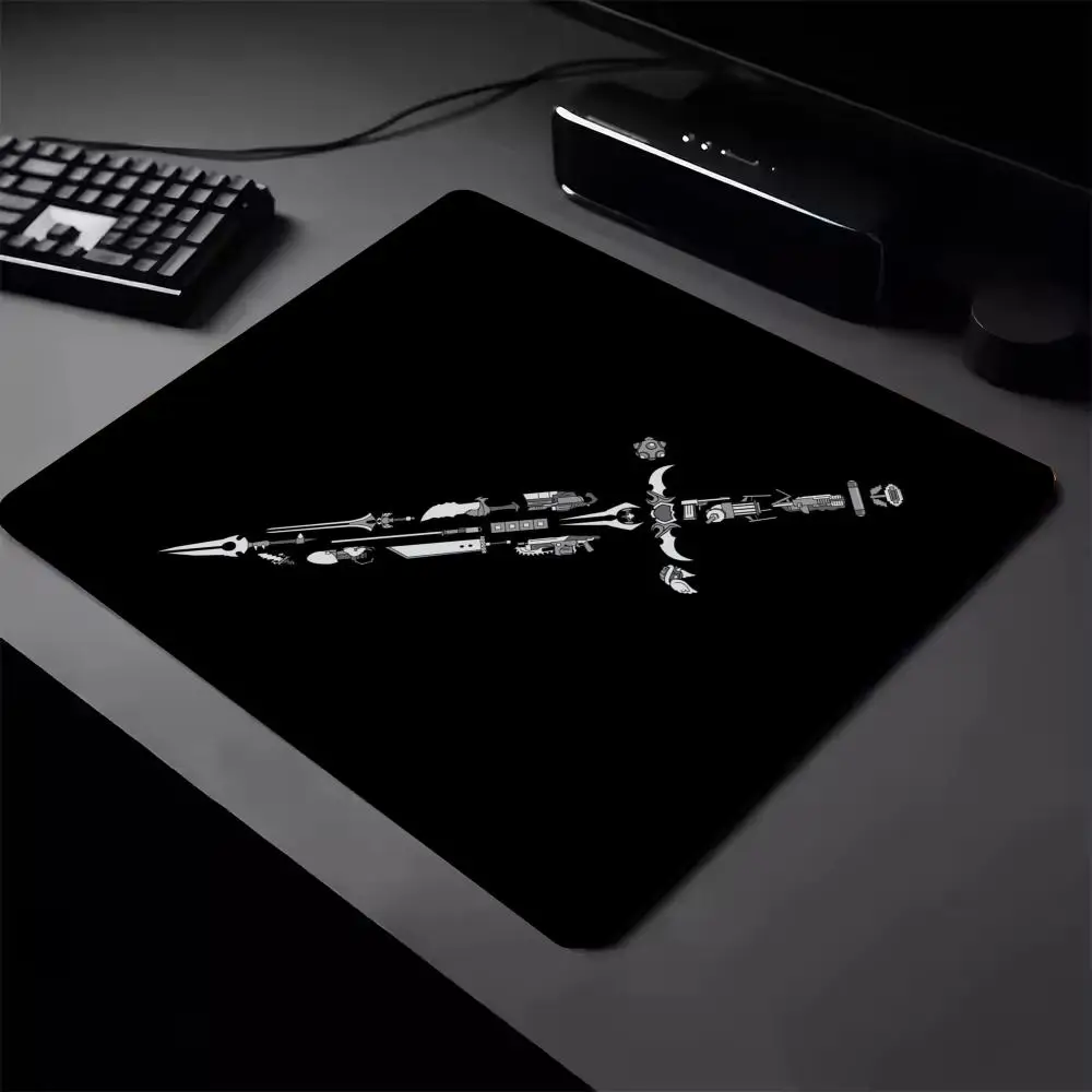 

Коврик для мыши с мечами, квадратный коврик для компьютерной офисной игры, настольные коврики HD, игровые резиновые противоскользящие коврики для мыши, небольшой декор, настольные коврики 45*40
