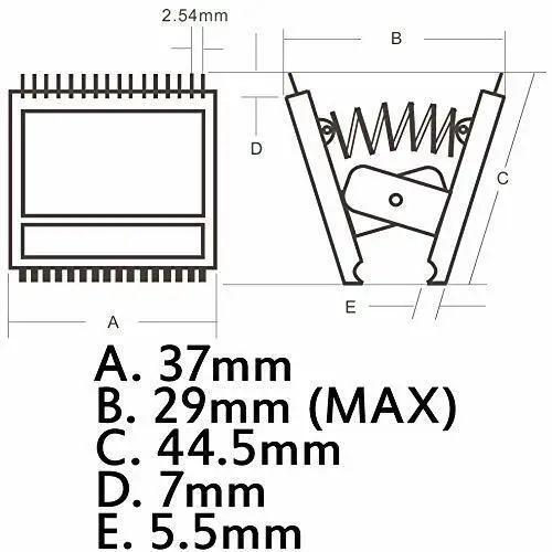 28 Pin DIP IC Test Clip, 0.1