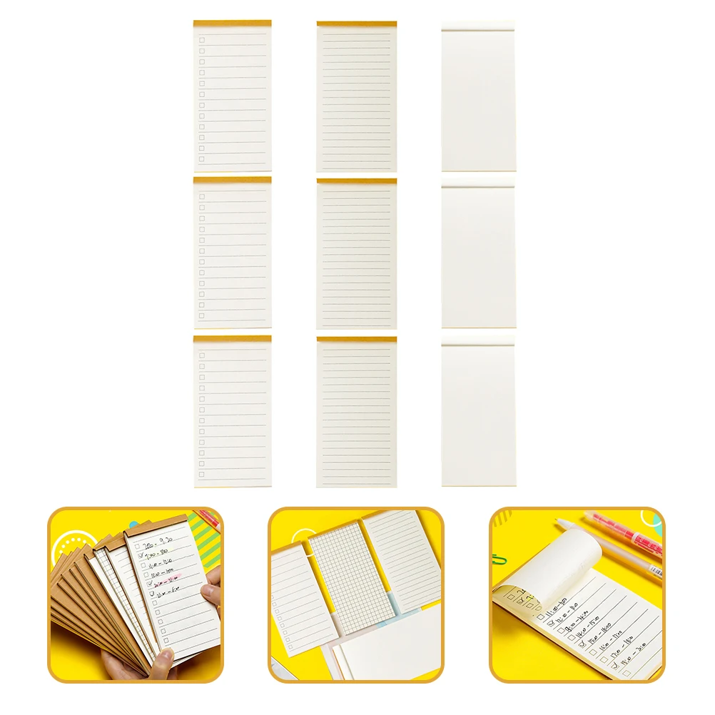 

9pcs Thick Paper Mini Notepad Office Supplies Off Task Planner Homework Planner Daily Reminder Student Professional To