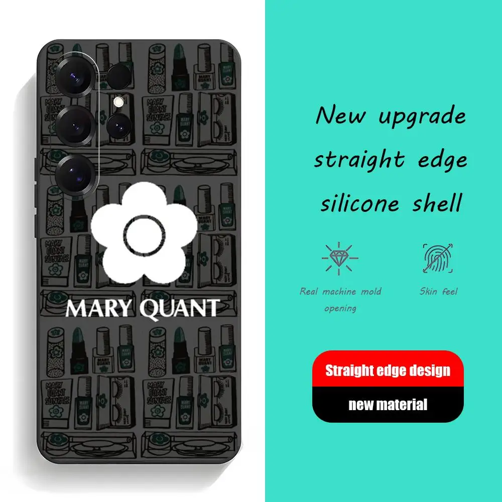 Fashion Phone Case For Samsung Galaxy S26 S25 S24 S23 S22 S21 Plus Ultra Fold A M-MaryS Q-QuantEs Soft Black