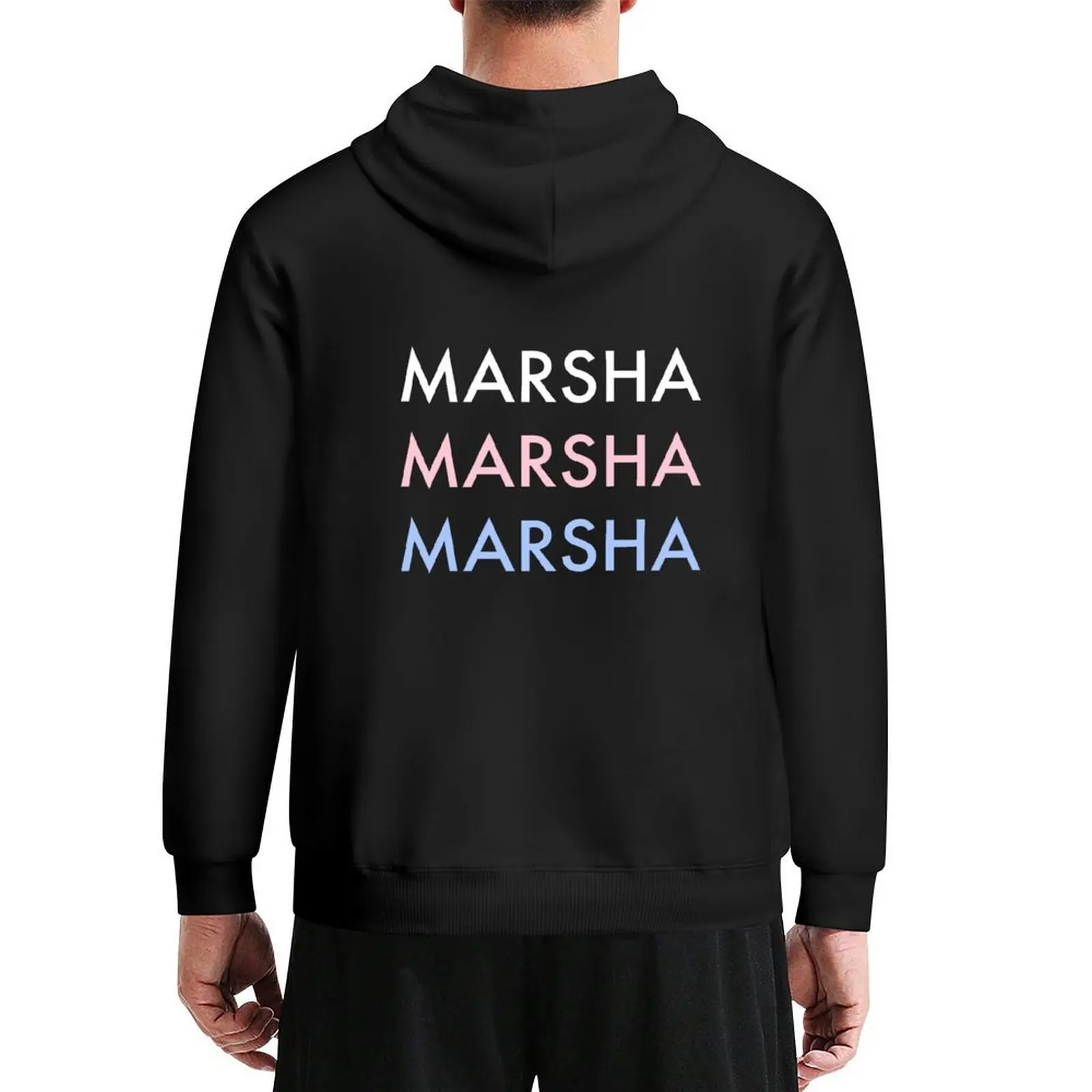 

Marsha Marsha Marsha P. Johnson Trans Pride Hoodie korean autumn clothes fashion men new in hoodies