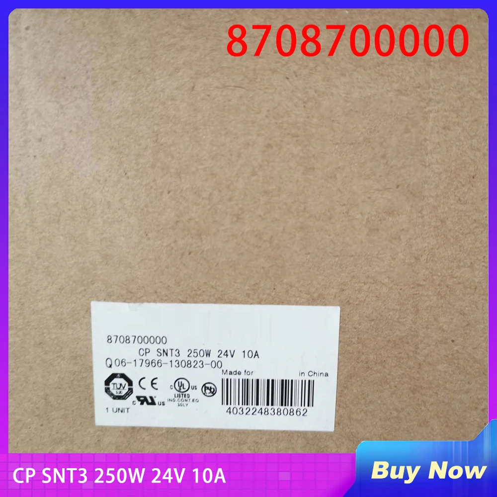 8708700000 For Weidmuller Power Supply CP SNT3 250W 24V 10A