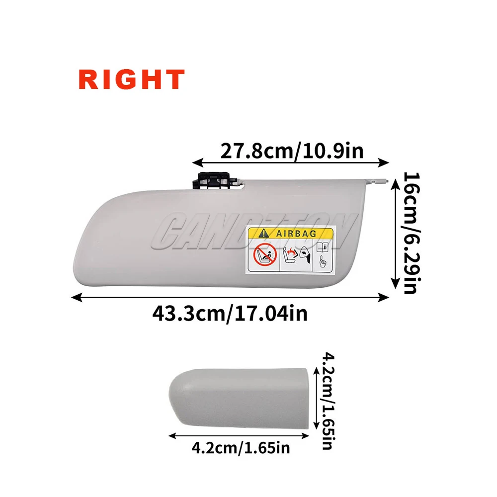 Für Citroen C3 II Zenith Neuer Sonnenschutz Innen-Sonnenschutz-Set Links Rechts A1613251480 1613251480 Einfache Installation Auto-Zubehör – Detail 7