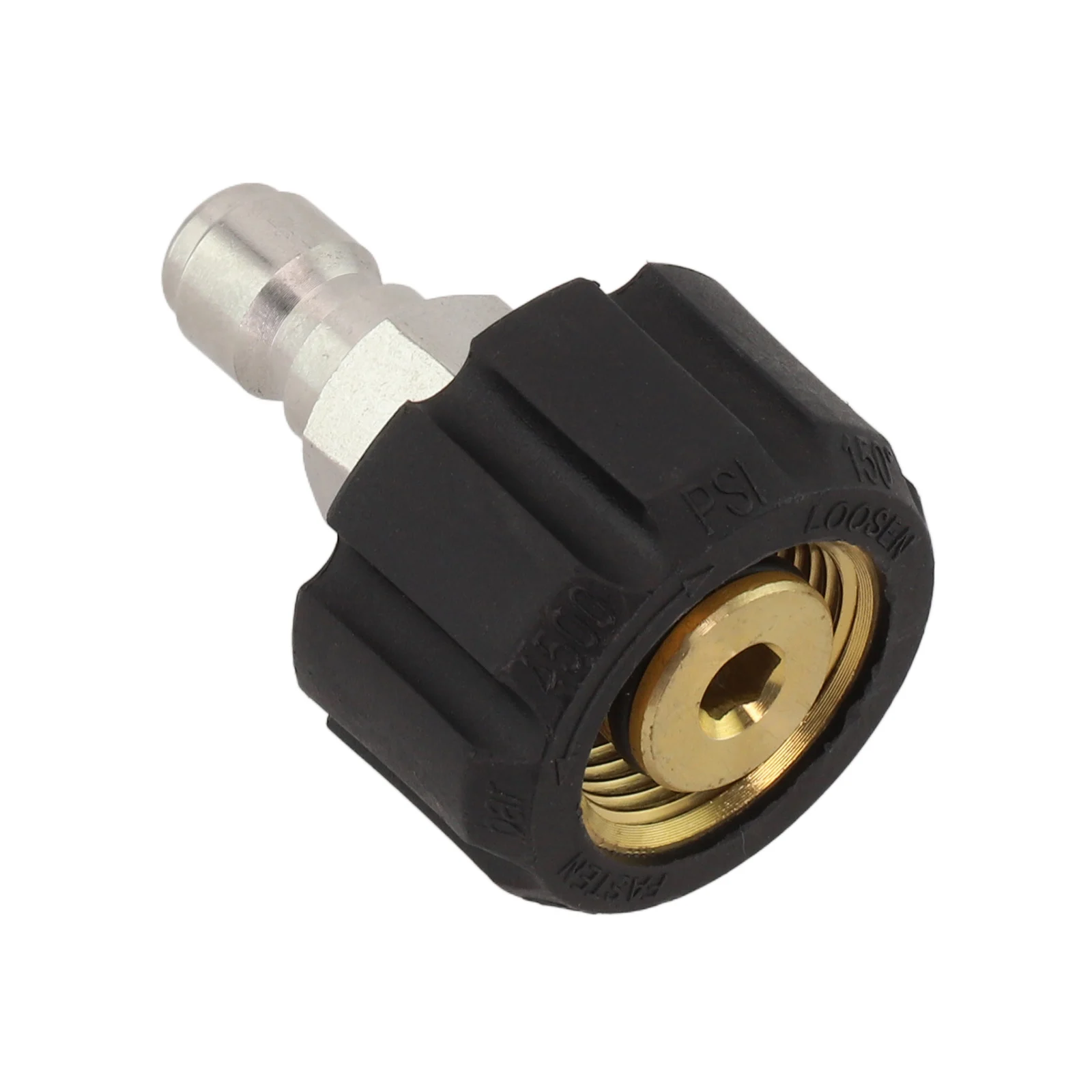 1/4 inch to M22 14 mm Quick Disconnect Adapter for Pressure Washer Hoses and Accessories with Stainless Steel Core