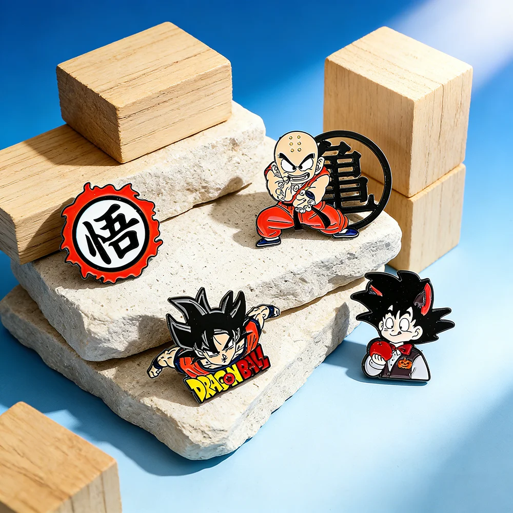 

Adventure Anime Brooch Son Goku Krillin Enamel Pin Metal Badge - Clothing & Backpack Accessory - Jewelry Gift