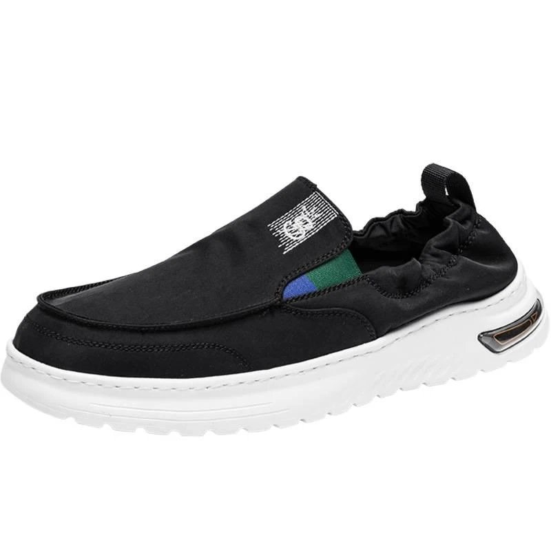 

Light Luxury Sace New Model 7819 British Style Breathable Slip-On Low-Top Men's Casual Canvas Shoes