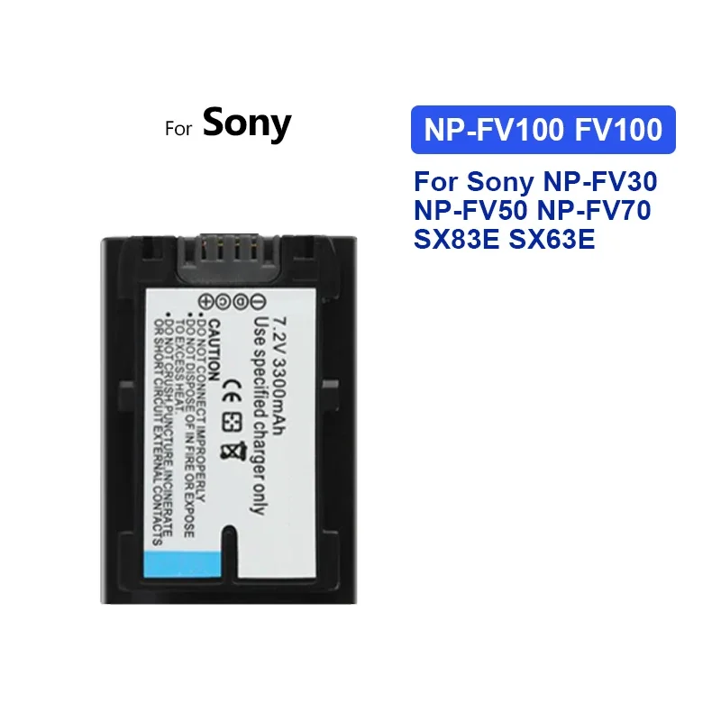 Battery 1050mAh-4650mAh For Sony NP-FV30 NP-FV40 NP-FV50 NP-FV70 SX83E SX63E FV50 FV50A FV100 Cyber-shot DSC-G3 DSC-T2 DSC-T70