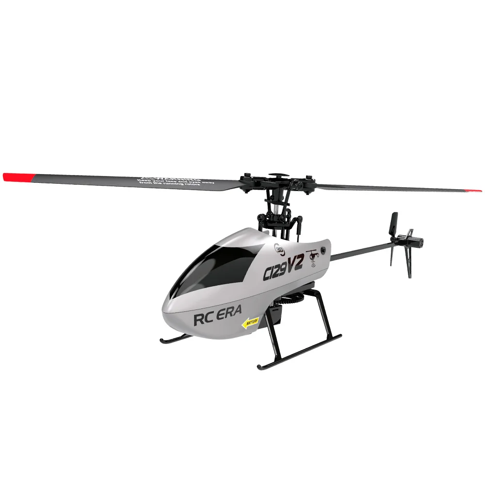 Helikopter RC ERA C129V2 z kontrolą wysokości, żyroskopem 6-osiowym, 4-kanałowy, dwu-motorowy, 15 minut lotu, jednym przyciskiem 3D Flip, symulacja samolotu RC.