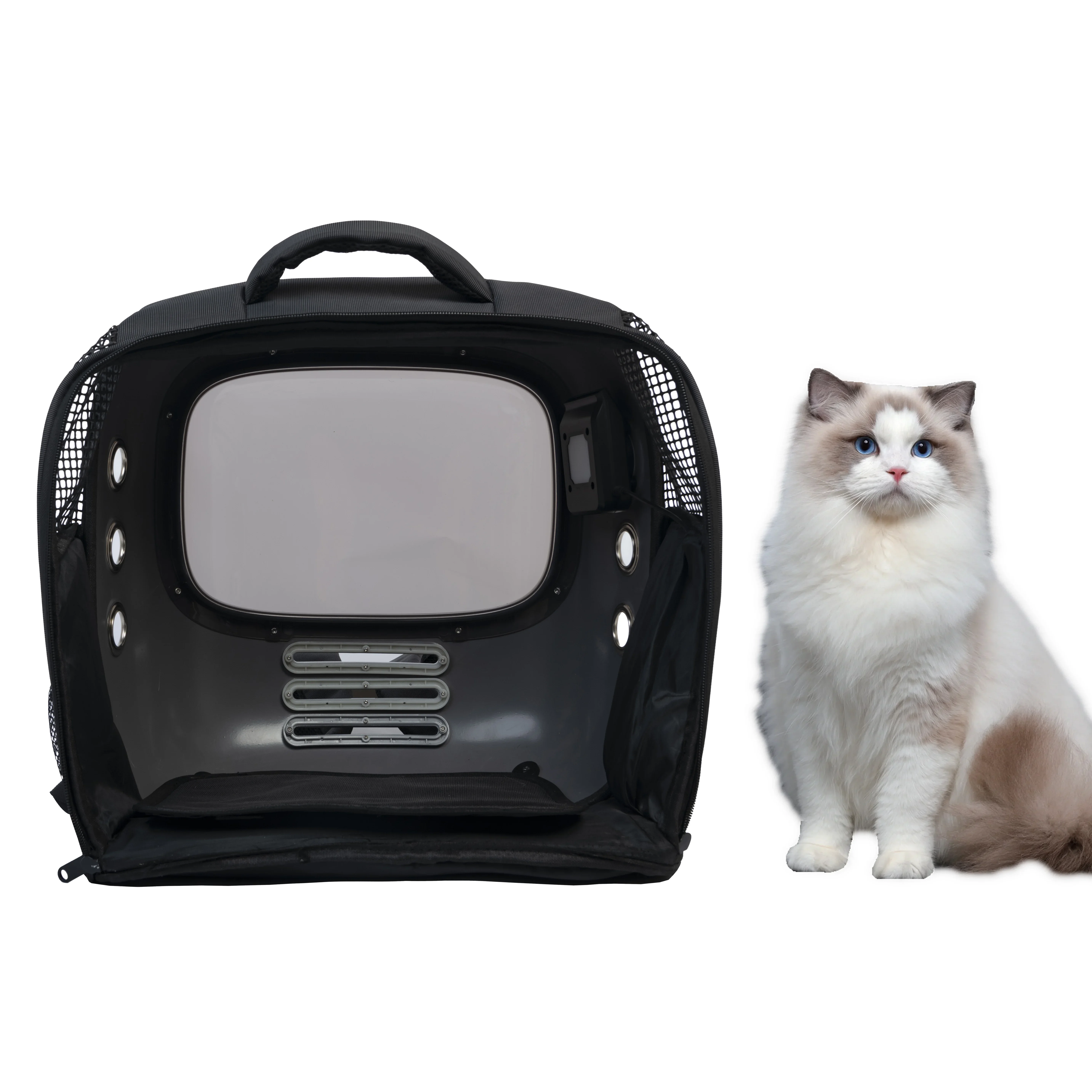 

z Mesh Cat Travel Space Capsule Pet Carrier Front Dog Carrier Backpacks Adjustable