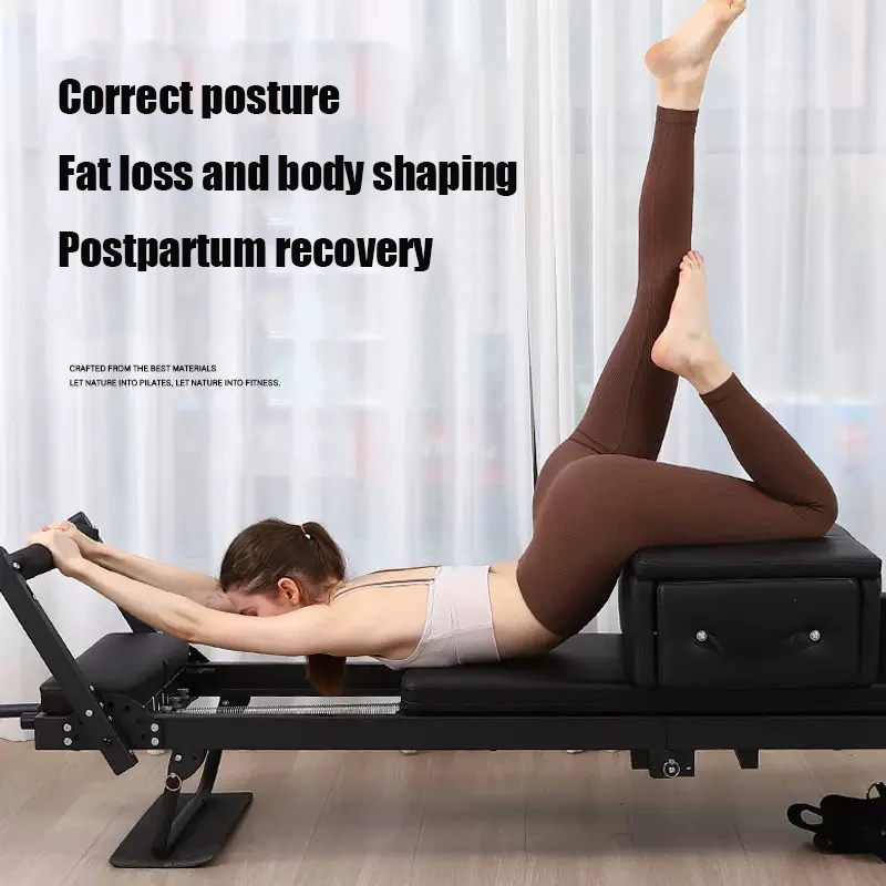 New Upgraded Pilates Core Bed with Mobile Phone Stand Foldable Yoga Bed Mobile Core Training Pilates Reformer