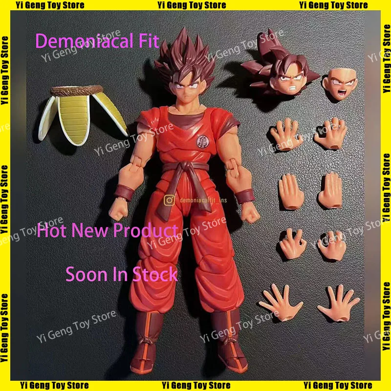 

Soon In Stock Demoniacal Fit Dragon Ball Shf Son Goku Kaio Ken Scarlet Martial Artist 16000 Power Level Anime Action Figure Toy