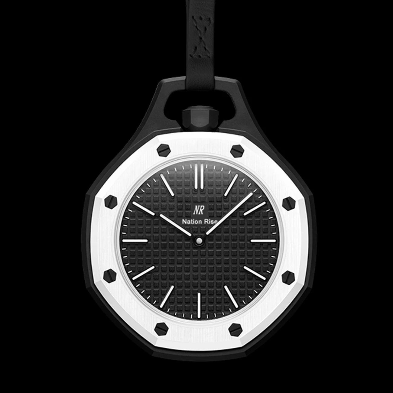 2026 Hot Sales Pocket Watch Octagonal Pop Style Necklace Quartz Movement Candy Color Quartz Watch Personality Removable - view 2
