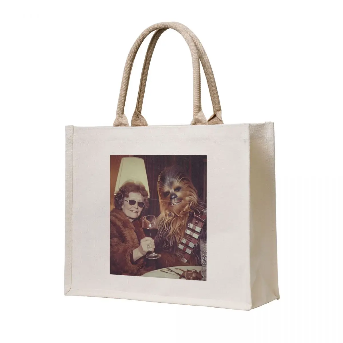 

Chewbacca Dining with Lady Lost Photo Tote Bag Women's shopper Custom bag Candy bags
