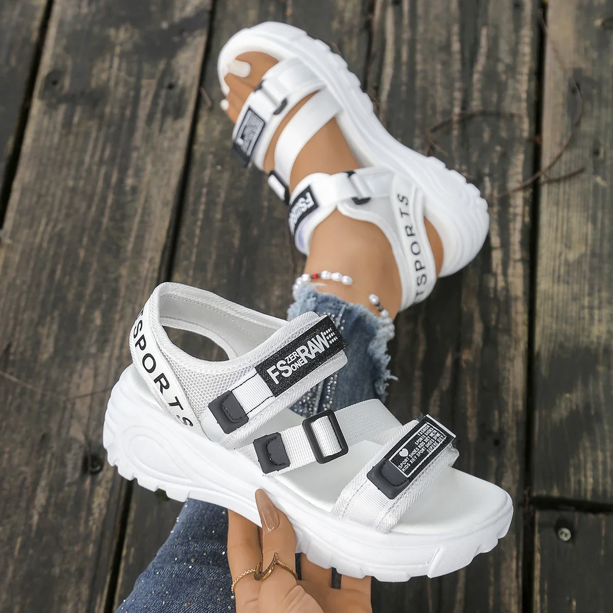 2025 New Women Sandals Summer Platform Wedge Shoes Casual Heightening Slope with Shoes for Women High Heels Beach Sports Sandals