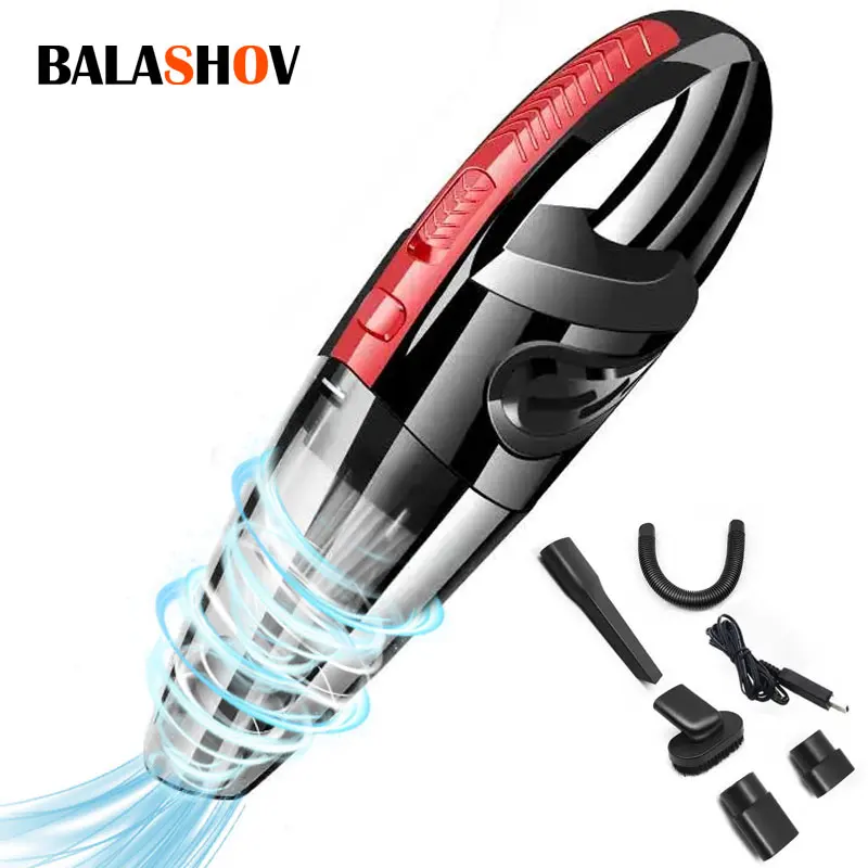 Vacuum Cordless Powerful Cyclone Suction Portable 120W Rechargeable Car Vacuum Cleaner Handheld Quick Charge for  Home Pet Hair