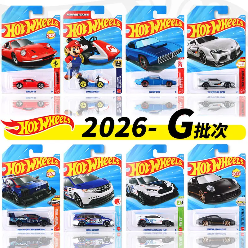 

Hot Wheels Diecast Alloy Car Model Ferrari Sports Car Porsche 911 Honda Odyssey Mario Kart Ford Mustang Collectible Display
